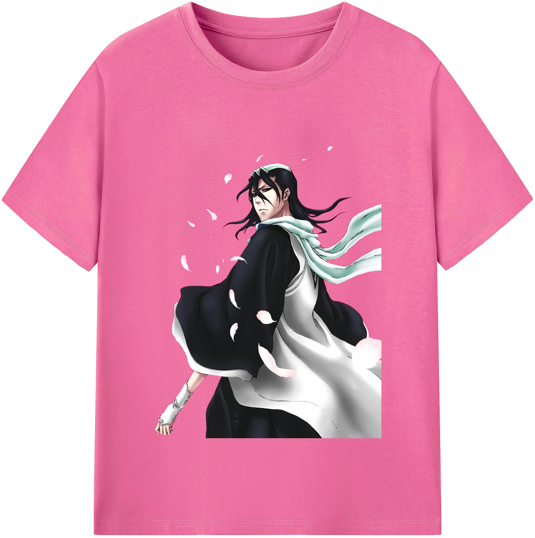 （画像用） ブリーチ くちき びゃくや BLEACH Kuchiki Byakuya レディースカジュアルプリントTシャツ（綿100％）